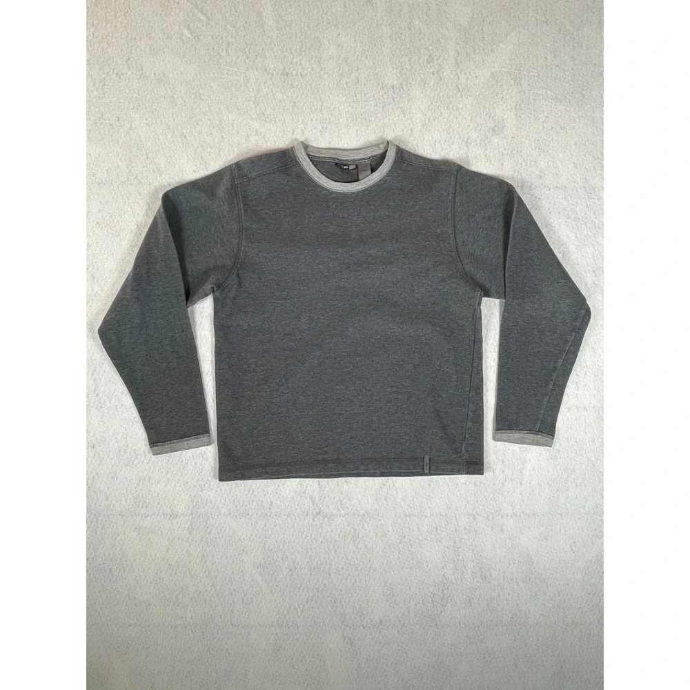 REI Men's Gray Long Sleeve Crew‎ Neck Sweatshirt Size S Cotton Polyester Blend